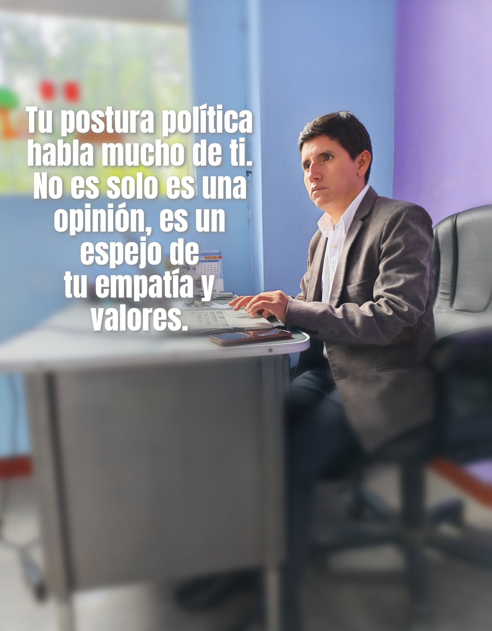 Tu postura politica habla mucho de ti.