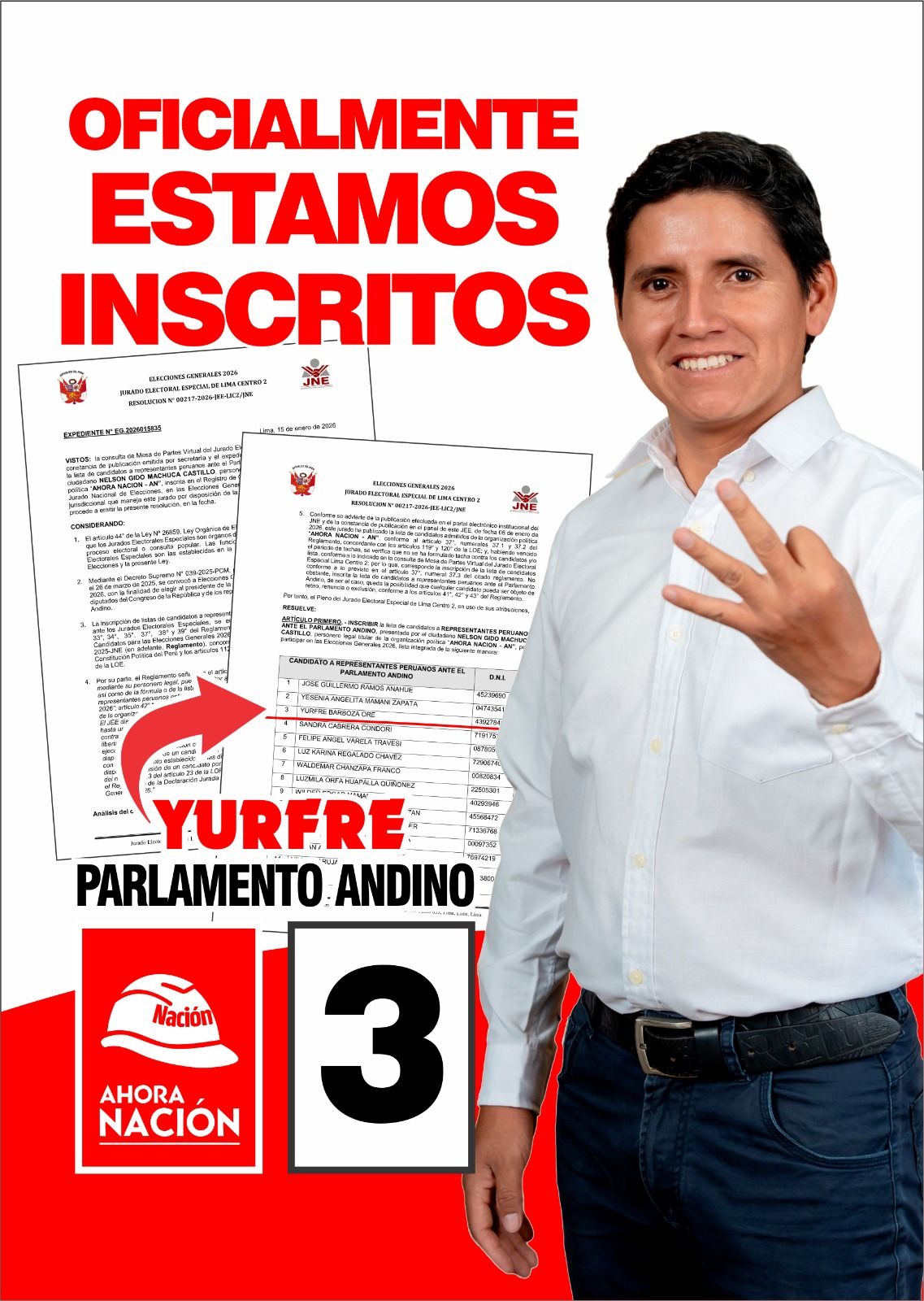 ¡YA ESTAMOS INSCRITOS!